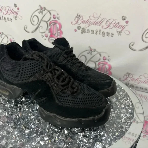 Bloch Boost DRT Dance Sneaker Adult lace up black stretchy dancing